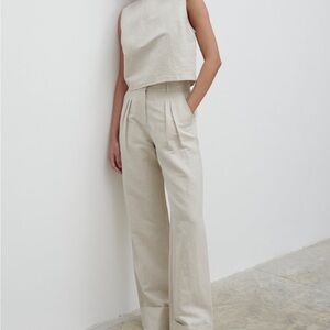 Linen Beige Pants & other stories NEW